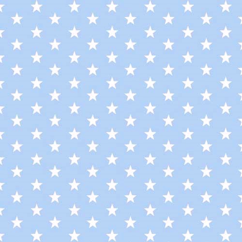 Białe gwiazdki na niebieskim tle 1 cm